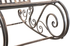 Kovové hojdacie kreslo Smile - Bronzová