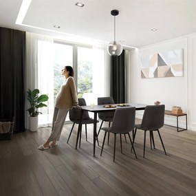 BONTEC Jedálenský set so 4 stoličkami, 130x70x76cm, keramika, mramor, ASE-1038 GREY2 Farba: Šedá