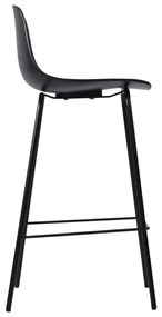 Čierna plastová barová stolička 92,5 cm Whitby – Unique Furniture