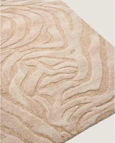 Béžový ručne tkaný koberec s prímesou vlny 160x230 cm Tribet – Kave Home