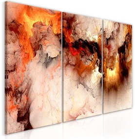 Artgeist Obraz - Volcanic Abstraction (3 Parts) Veľkosť: 120x60, Verzia: Na talianskom plátne