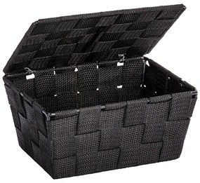 Čierny košík s vekom Wenko Adria