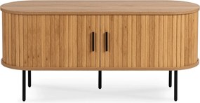 TV stolík Trish 120 cm dub prírodný/čierny