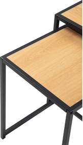 Odkladacie stolíky v súprave 2 ks v dekore duba 38x38 cm Noah – Bonami Essentials