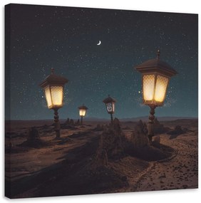 Gario Obraz na plátne Tmavá púšť - Zehem Chong Rozmery: 30 x 30 cm