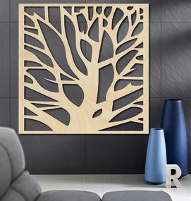 SENTOP | Vyrezávaný obraz na stenu z drevenej preglejky I 3D HODINY PR0280 HEU+