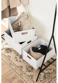 Biele kartónové úložné boxy v súprave 3 ks Ture – Bigso Box of Sweden