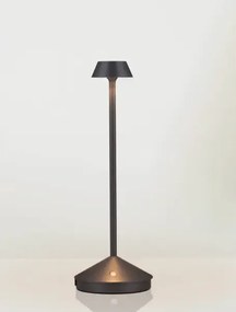 Vonkajšia stolová lampa Lumo tmavá sivá