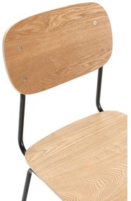 Jedálenská stolička v dekore jaseňa v prírodnej farbe v súprave 2 ks Aira – Marckeric