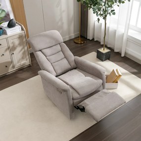 Kreslo s elektrickým ovládaním + USB konektorom, HARMO GREY