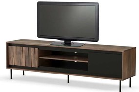 TV stolík Stuga, orech / čierna