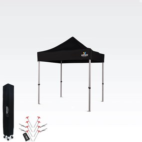 BRIMO Hliníkový Nožnicový stánok skladací bez stien | BRIMO Exclusive Alu 2x2 m - bez stien - Čierna 32