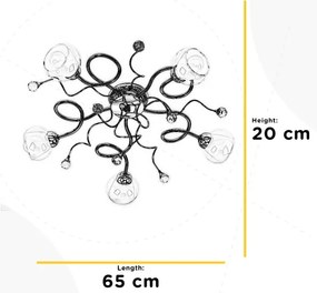 ONLI - Prisadený luster WENDY 5xE14/6W/230V lesklý chróm