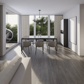 Tarkett, Vinylová podlaha lepená iD Inspiration 30 Charred Wood Black, 1200 x 200 mm