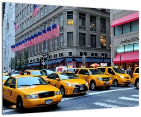 Moderný obraz - žlté taxi