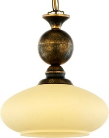 BRILAGI - Luster na reťazi MOLLERO 1xE27/15W/230V priemer 24 cm bronz/patina