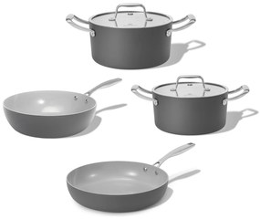 Elmich Rodinná sada keramického riadu Vital 4 ks, tmavo šedá