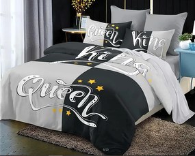 Obliečky KING and QUEEN A Bavlna 220x200 cm 6-dielna súprava