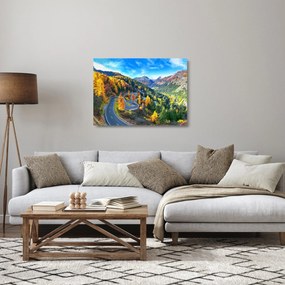 Sklenený obraz - Malojský priesmyk (70x50 cm)