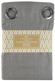 Záves na prechodkách Mist 135x250 šedá Merkury Home