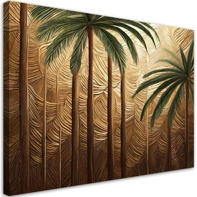 Gario Obraz na plátne Palma Gold Abstrakt Rozmery: 100 x 70 cm