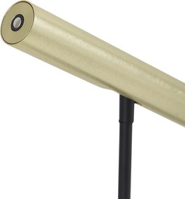 Moderná stolná lampa zlatá vrátane LED s dotykovým stmievačom - Neva