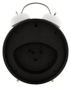 Karlsson 6019WH dizajnové stolové hodiny/budíkbiely, priemer 30 cm