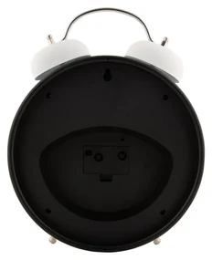 Karlsson 6019WH dizajnové stolové hodiny/budíkbiely, priemer 30 cm
