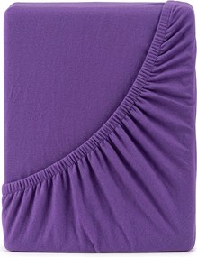 4Home jersey prestieradlo fialová, 180 x 200 cm