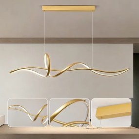 Brilagi - stmievateľný LED luster na lanku SIGNATURE LED/55W/230V 120x23 cm zlatý + DO