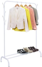 Vešiakový stojan FELIKS Loft biely