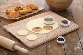 Kitchen Craft Drevená doska na cesto s merítkom Home Made