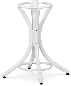 Autronic - Vešiak drevený stojanový, masív topoľ a breza, biely matný lak, výška 185 cm - F-2059 WT