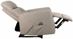 LuxuryForm DESIGN Elektricky polohovateľné televízne kreslo SEMIR - béžové