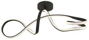 Globo 67341DS - LED Prisadený luster SWIRL LED/30W/230V čierna