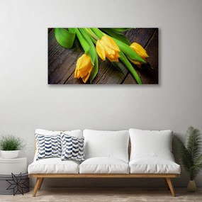 Obraz na plátne Tulipány kvety 125x50 cm