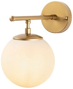 Nástenné svietidlo v bielo-zlatej farbe Roe – Opviq lights