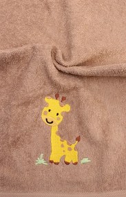 Detský uterák s výšivkou žirafa UD15