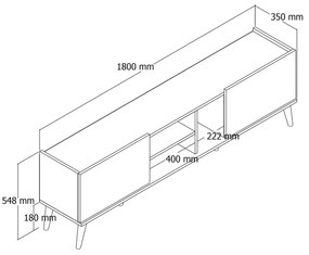 TV stolík Lotus Oak