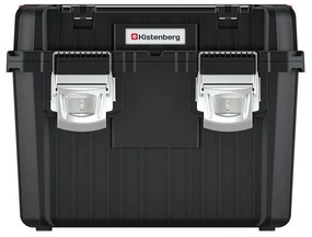 Kistenberg Kufor na náradie s kov. držadlom a zámky HEAVY čierny 445x360x337