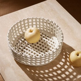 Ferm Living Keramický kôš Centrepiece Off White