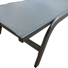 Zahradní lehátko Houseland Breeze šedé