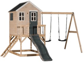 Detský záhradný domček s ihriskom HIDE | grey