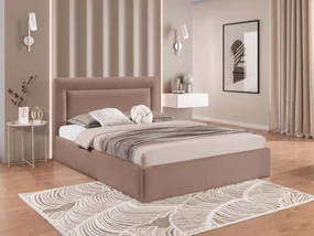 Čalúnená posteľ s úložným priestorom Enserio, Rozmer postele: 140x200, Dostupné poťahy: Coral 45