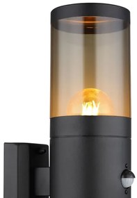 Globo 32014-2BS-Vonkajšie nástenné svietidlo so senzorom XELOO 2xE27/40W/230V IP44