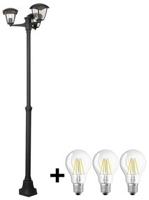 Brilagi Brilagi -  LED Vonkajšia lampa LUNA 3xE27/60W/230V IP44 B9962