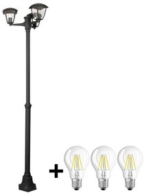 Brilagi - LED Vonkajšia lampa LUNA 3xE27/60W/230V IP44