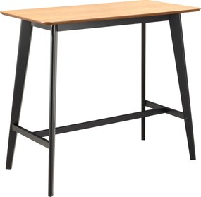 ROXY Dub Prírodný/Čierny - BAROVÝ/KUCHYNSKÝ STÔL VYSOKÝ DREVENÝ DYHA