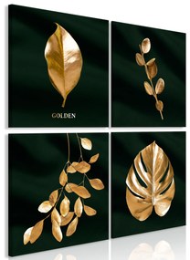Artgeist Obraz - Floristic Chic (4 Parts) Veľkosť: 90x90, Verzia: Premium Print
