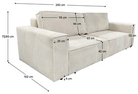 Rozkladacia pohovka HARPERA BIG SOFA Tempo Kondela